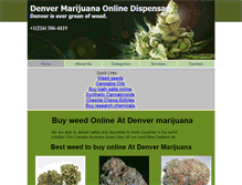 Tablet Screenshot of denvermarijuanaonline.com